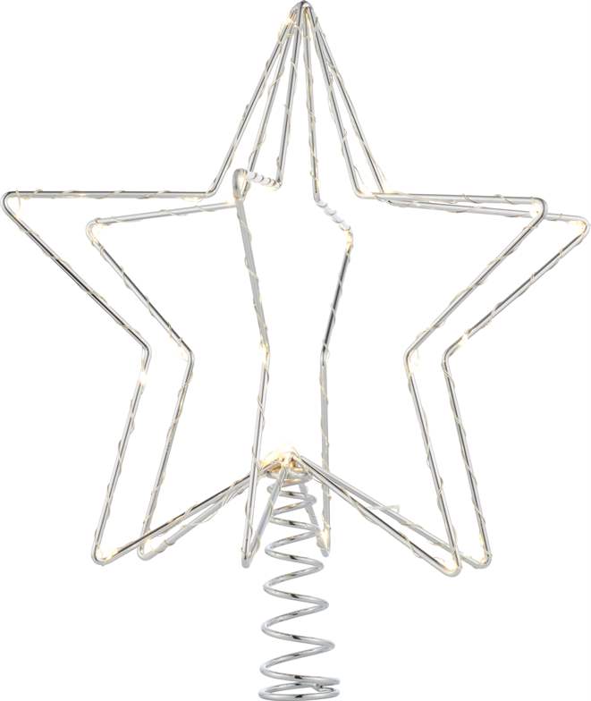 Sirius Christina stjerne til juletræet sølv