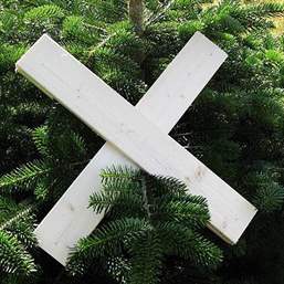 Juletræsfod trækryds